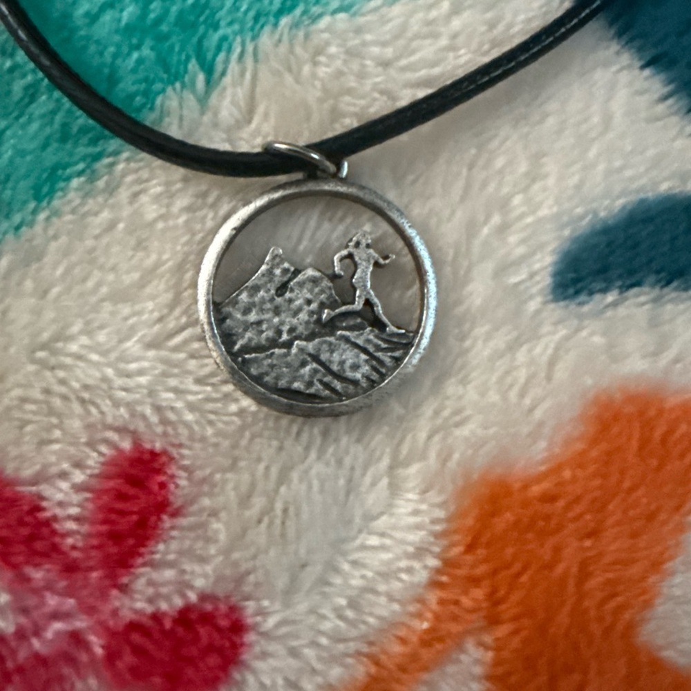 Silver Mountain Pendant Necklace